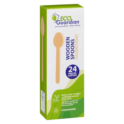 ECO GUARDIAN WOODEN SPOONS 24 pcs