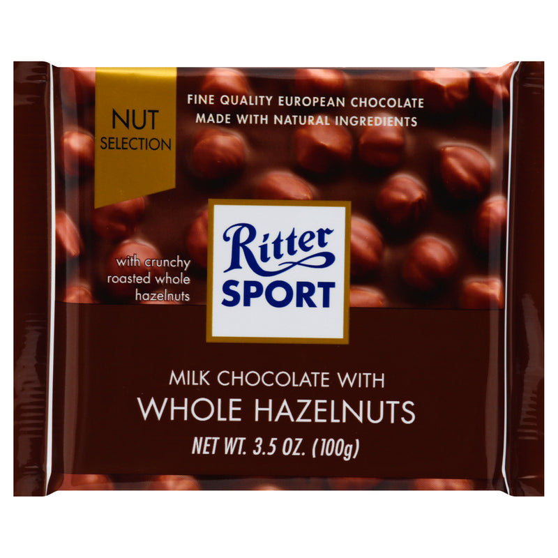 RITTER SPORT with Whole Hazelnuts Knick-Pack Milk Chocolate 99g
