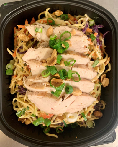 Thai Peanut Chicken Noodle Stir Fry