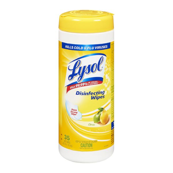 LYSOL Citrus Disinfecting Wipes 35's