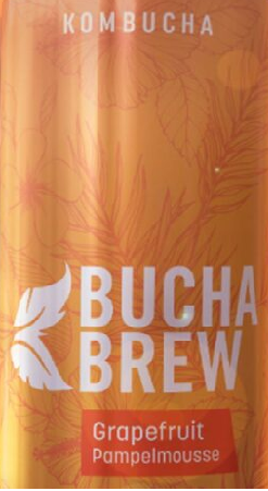 BUCHA BREW GRAPEFRUIT 355mL