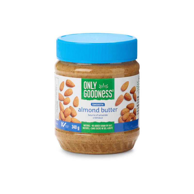 Only Goodness Smooth Almond Butter, 340 g