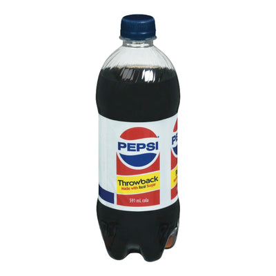Pepsi Throwback Cola Soda, 591 mL