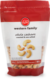 WESTERN FAMILY Roasted & Sea Salted Cashews 300g