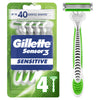 Gillette Sensor 3 Sensitive Disposable Razors, 4 ct