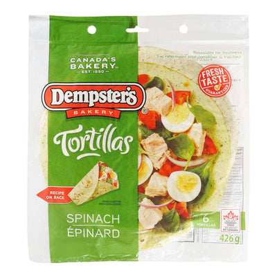 Dempster's Spinach Tortillas, 426 g