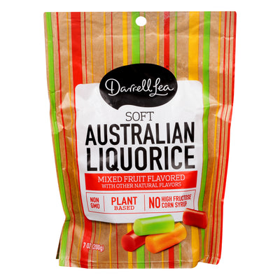 Darrell Lea Australian Mixed Fruit Flavored Soft Liquorice, 198 g
