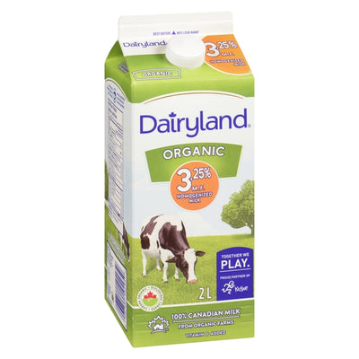 Dairyland Organic 3.25% Homogenized Milk, 2 l