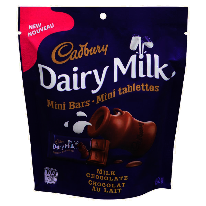 Cadbury Diary Milk Mini Bars Milk Chocolate, 152 g