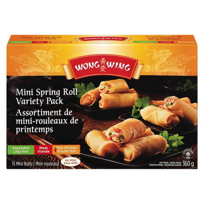 WONG WING Mini Spring Roll Variety Pack 360g