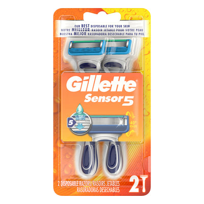 Gillette Disposable Razors, 2 razors