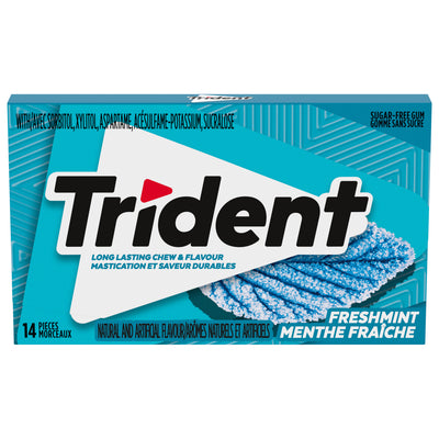 TRIDENT Freshmint Gum 14 Pieces