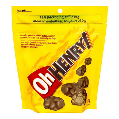 OH HENRY! Peanut Chocolate Candy 200g