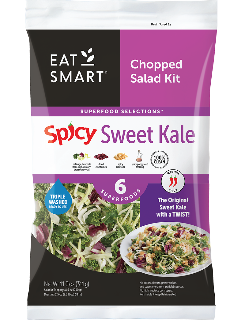 Eat Smart Sweet Spicy Kale Chopped Salad Kit, 312 g