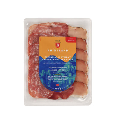 Rhineland Alpine Assortment Austrian Style Salami Tyrolean Pork Loin Tyrolean Pork Neck, 100 g