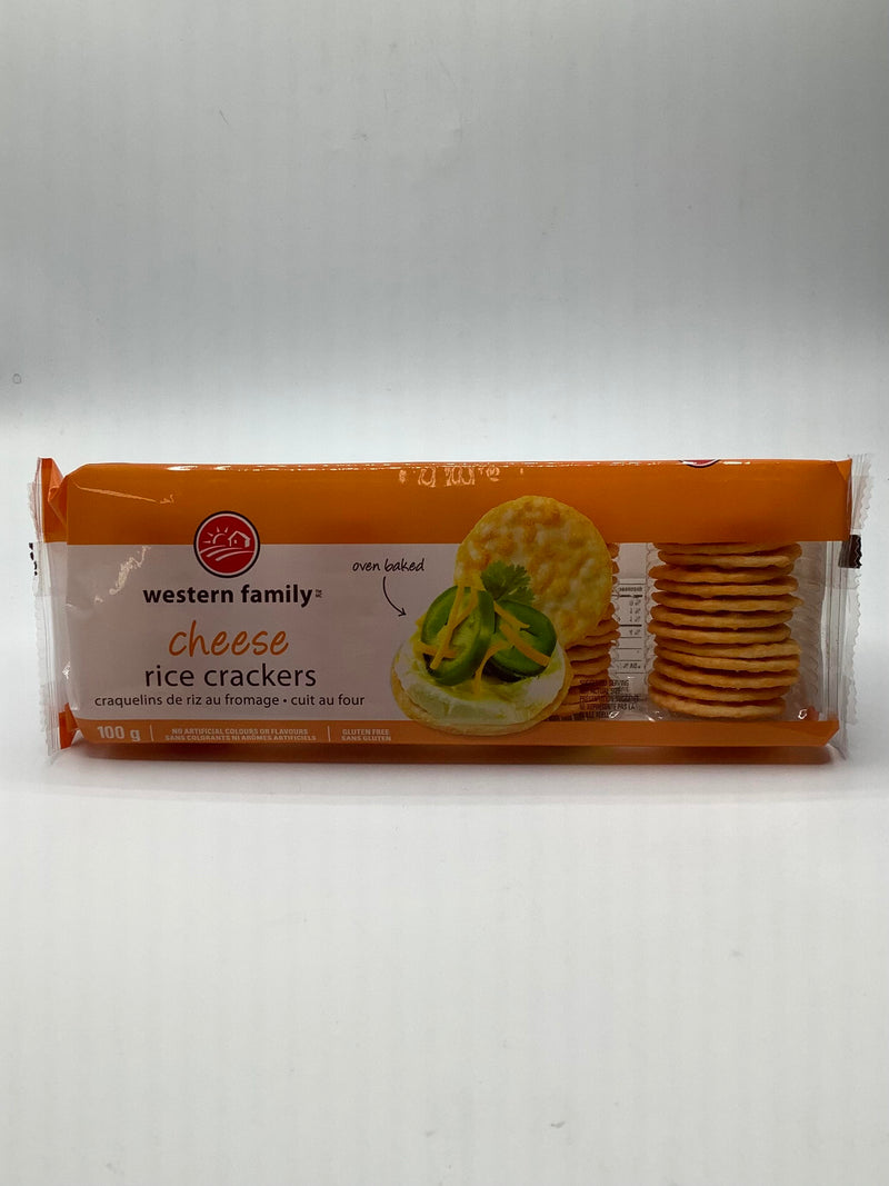 Western Family Cheese Rice Crackers, 100 g