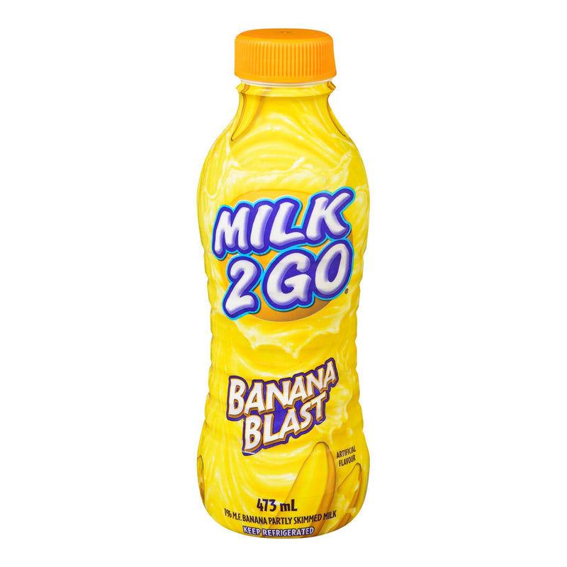 MILK 2 GO Banana Blast Partly Skimmed Milk 473ml