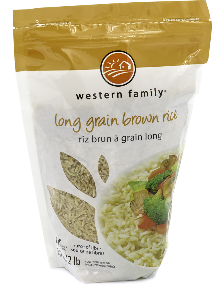 WESTERN FAMILY Long Grain Brown Rice 907g