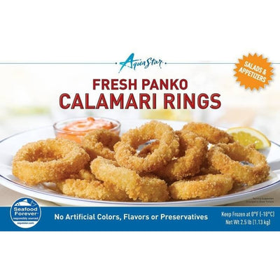 Seafood Forever Fresh Panko Calamari Rings, 2.5 lbs