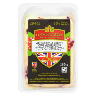COOMBE CASTLE WENSLYDALE CRANB 200 g