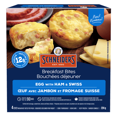 BREAKFAST BITE EGG,HAM & SWISS 224 g