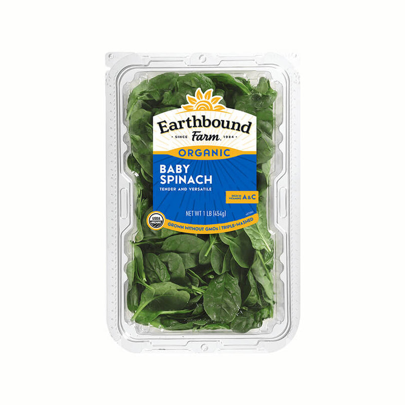 Earthbound Farm Organic Baby Spinach, 454 g