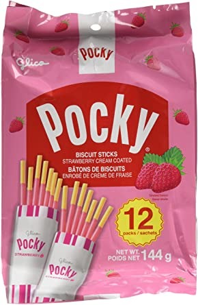 GLICO POCKY STRAWBERRY 12PAK 70 g