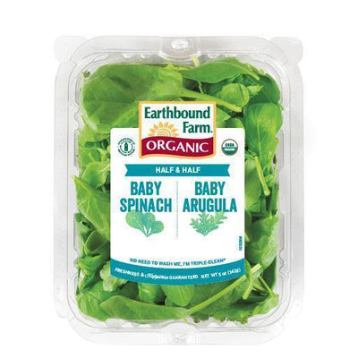 Earthbound Farm Organic Baby Spinach Baby Arugula, 142 g