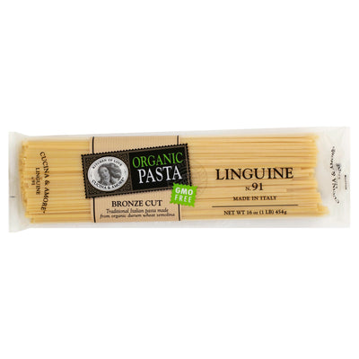 Cucina & Amore Organic Bronze Cut N. 91 Linguine, 454 g