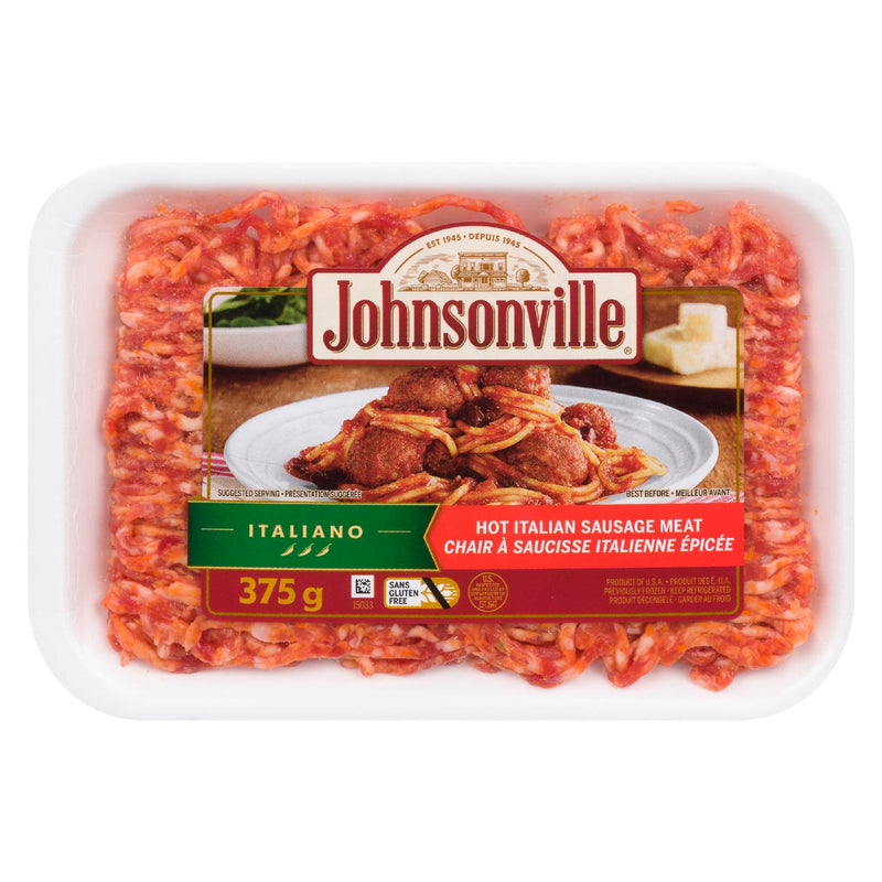 Johnsonville Hot Italian Sausage Meat, 375 g