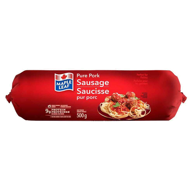 Maple Leaf Pure Pork Sausage, 500 g