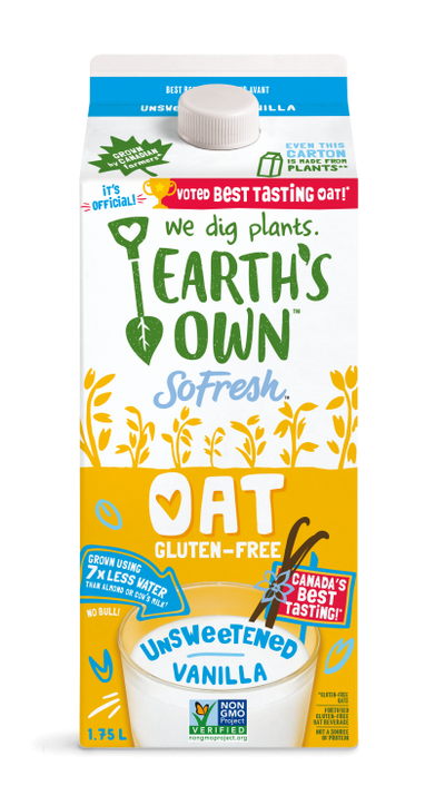 So Fresh Unsweetened Vanilla Oat Beverage, 1.75 litre