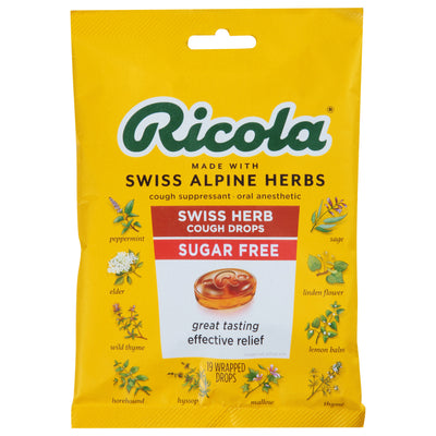 Ricola Original Swiss Herb Cough Suppressant/Throat Drops, 19 drops