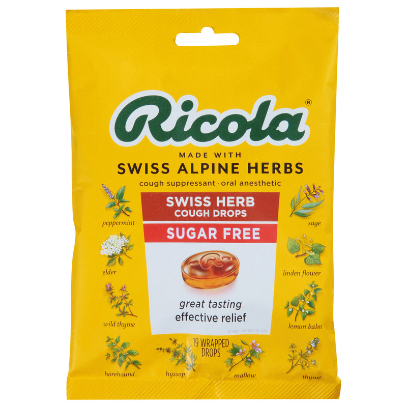 Ricola Original Swiss Herb Cough Suppressant/Throat Drops, 19 drops