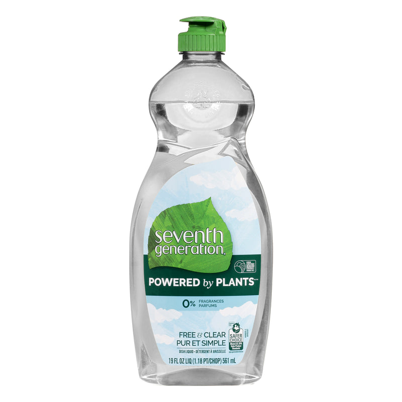 Seventh Generation Free & Clear Dish Liquid, 562 mL