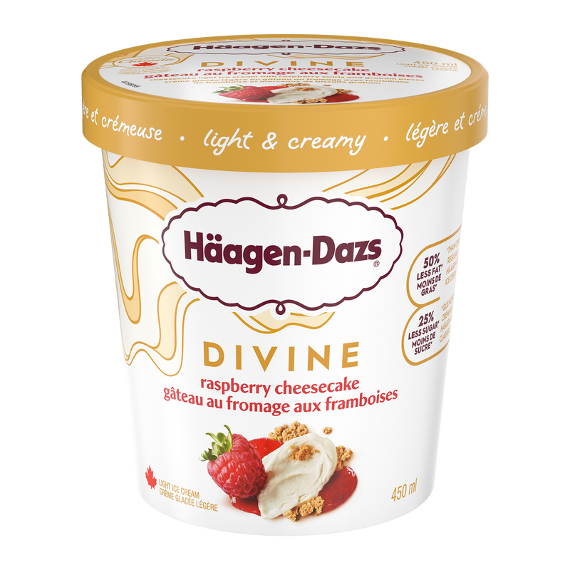 Haagen-dazs Divine Raspberry Cheesecake Ice Cream, 450 mL