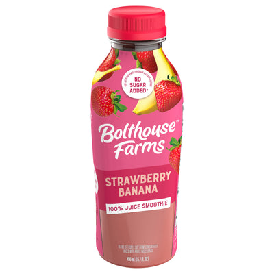 Bolthouse Farms Strawberry Banana 100% Fruit Juice Smoothie, 450 mL