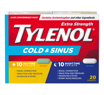 TYLENOL COLD DAY & NIGHT TABS 20 EA