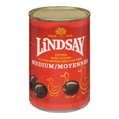 LINDSAY Medium Pitted Olives 398ml
