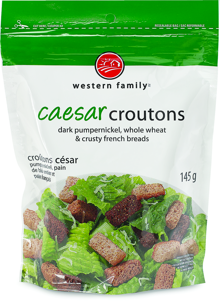 WESTERN FAMILY Caesar Croutons 145g