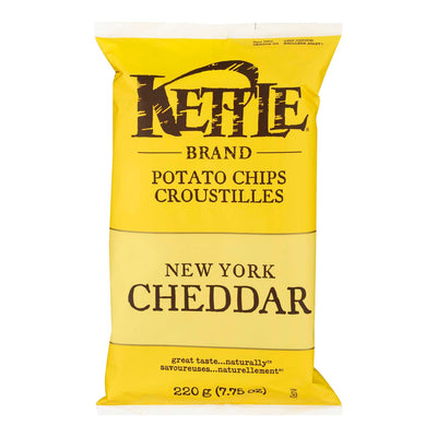 KETTLE Brand New York Cheddar Potato Chips 220g