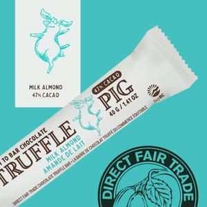 TRUFFLE PIG MILK ALMOND BAR 40 G