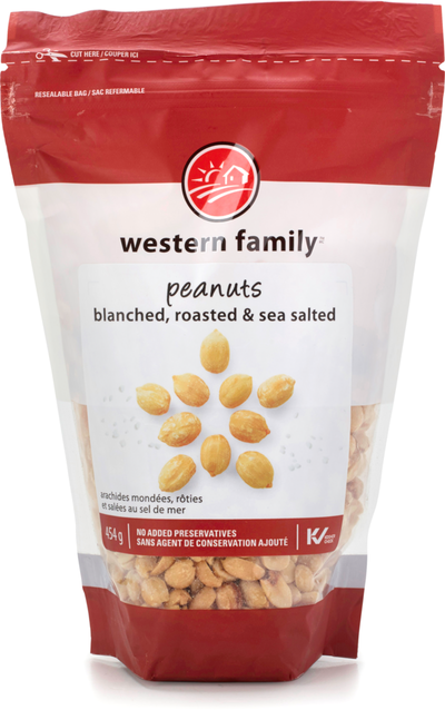 WESTERN FAMILY Peanuts 454g