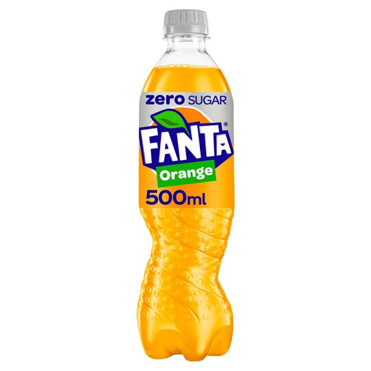 Fanta Orange Zero Sugar, 500 mL