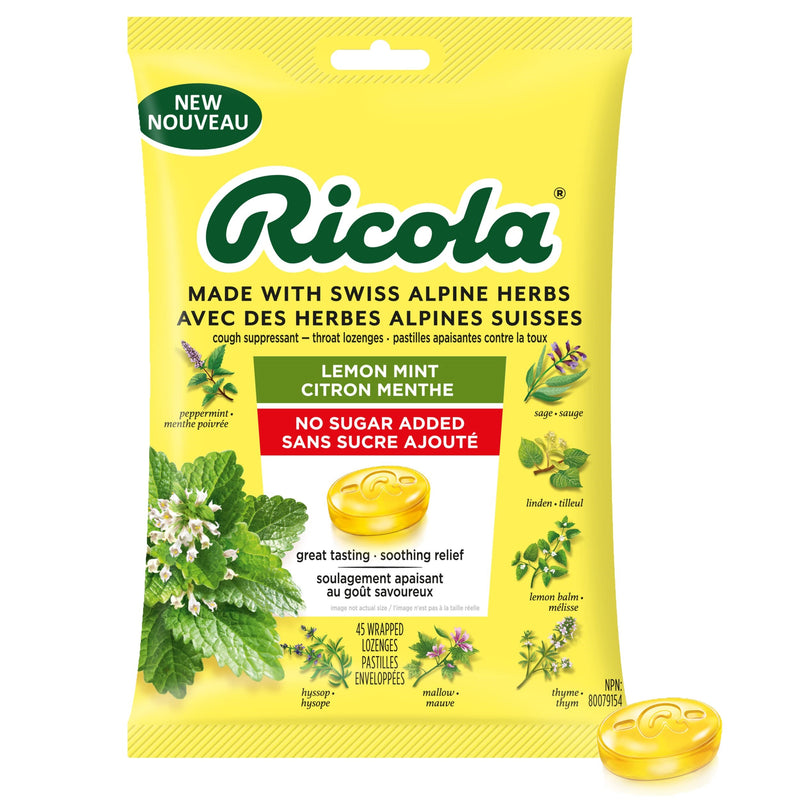 RICOLA LEMON  MINT 19 ea