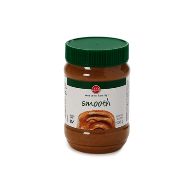 WESTERN FAMILY Smooth Peanut Butter 1kg