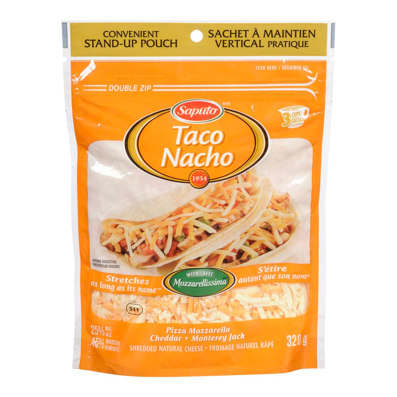 SAPUTO Taco Nacho Shredded Cheese 320g