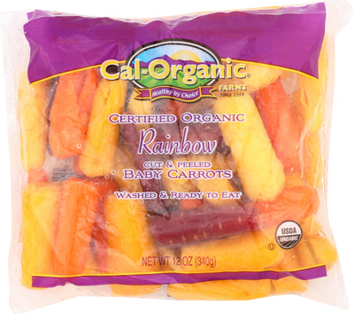 Cal-Organic Farms Rainbow Cut & Peeled Baby Carrots, 340 g