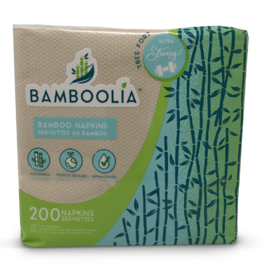 BAMBOOLIA BAMBOO NAPKINS 12 ea