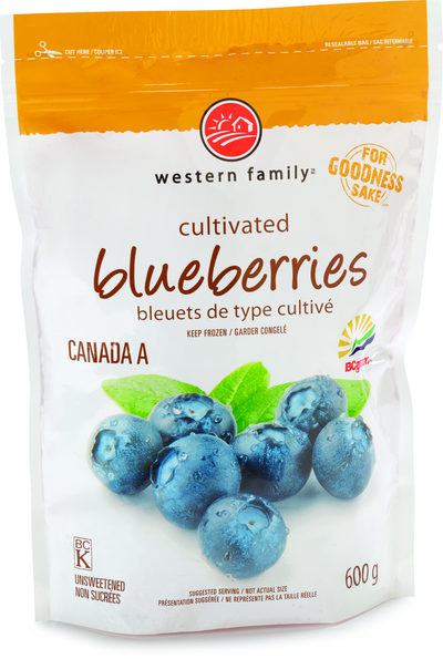 Western Family Cultivated Blueberries, 600 g